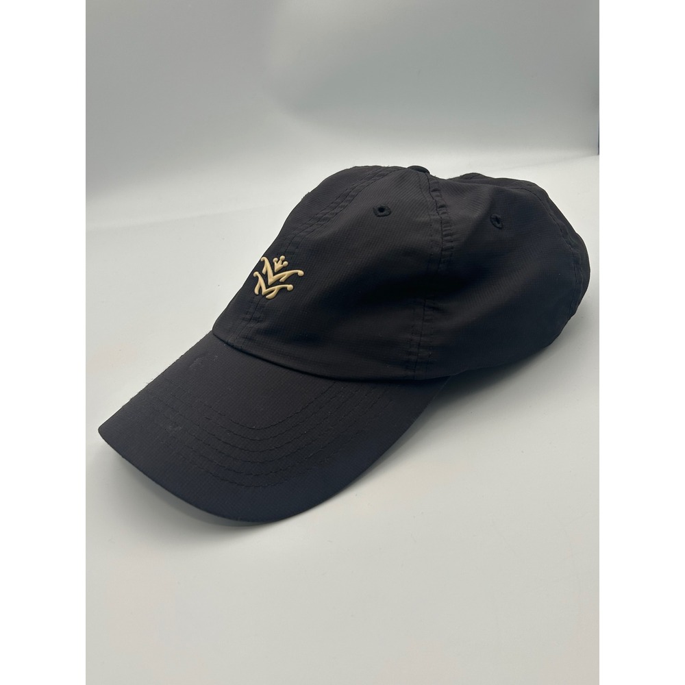 Imperial Black Ripstop Performance Adjustable Dad Hat Golf Cap with Crown Logo